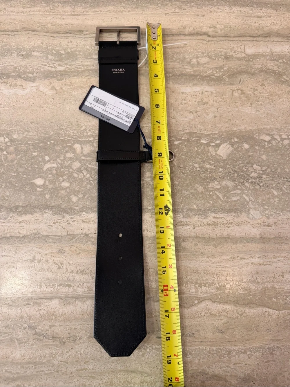 Prada Black Leather Wrist Strap Choker Belt Dog Collar - Picture 9 of 13